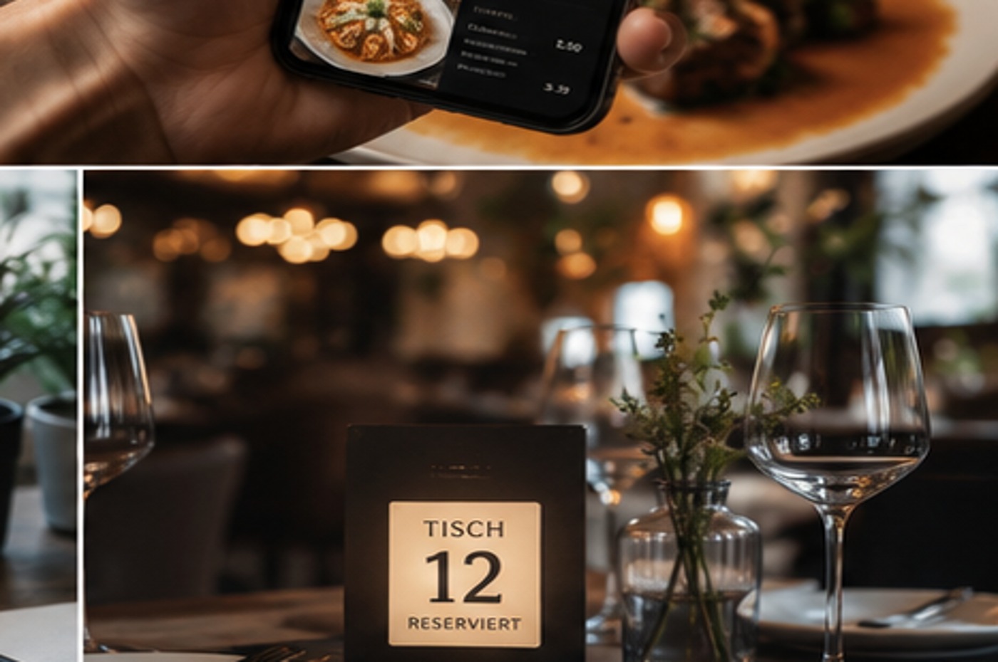 Moderner Restauranttisch