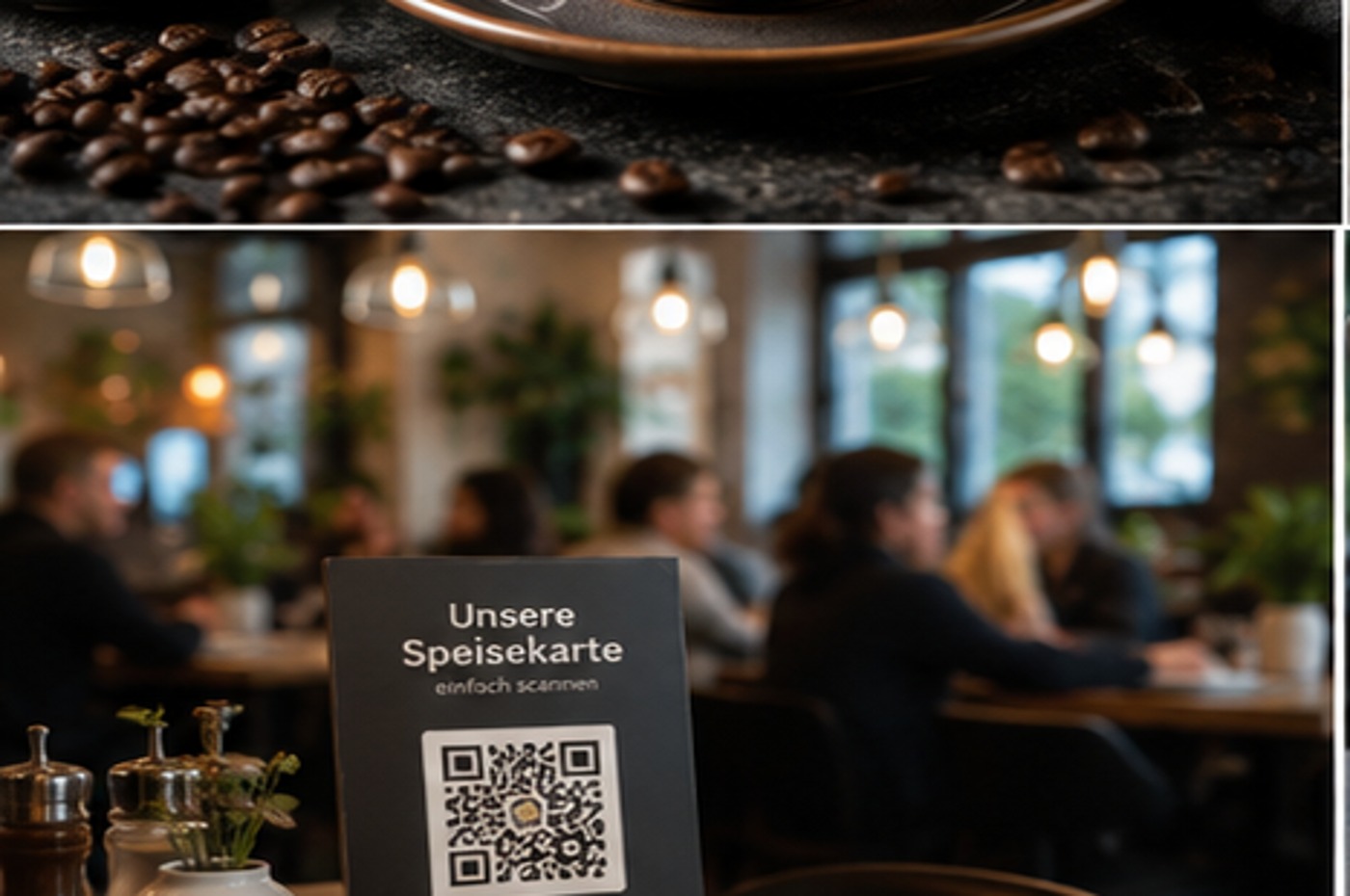 Restaurant mit QR-Code Speisekarte